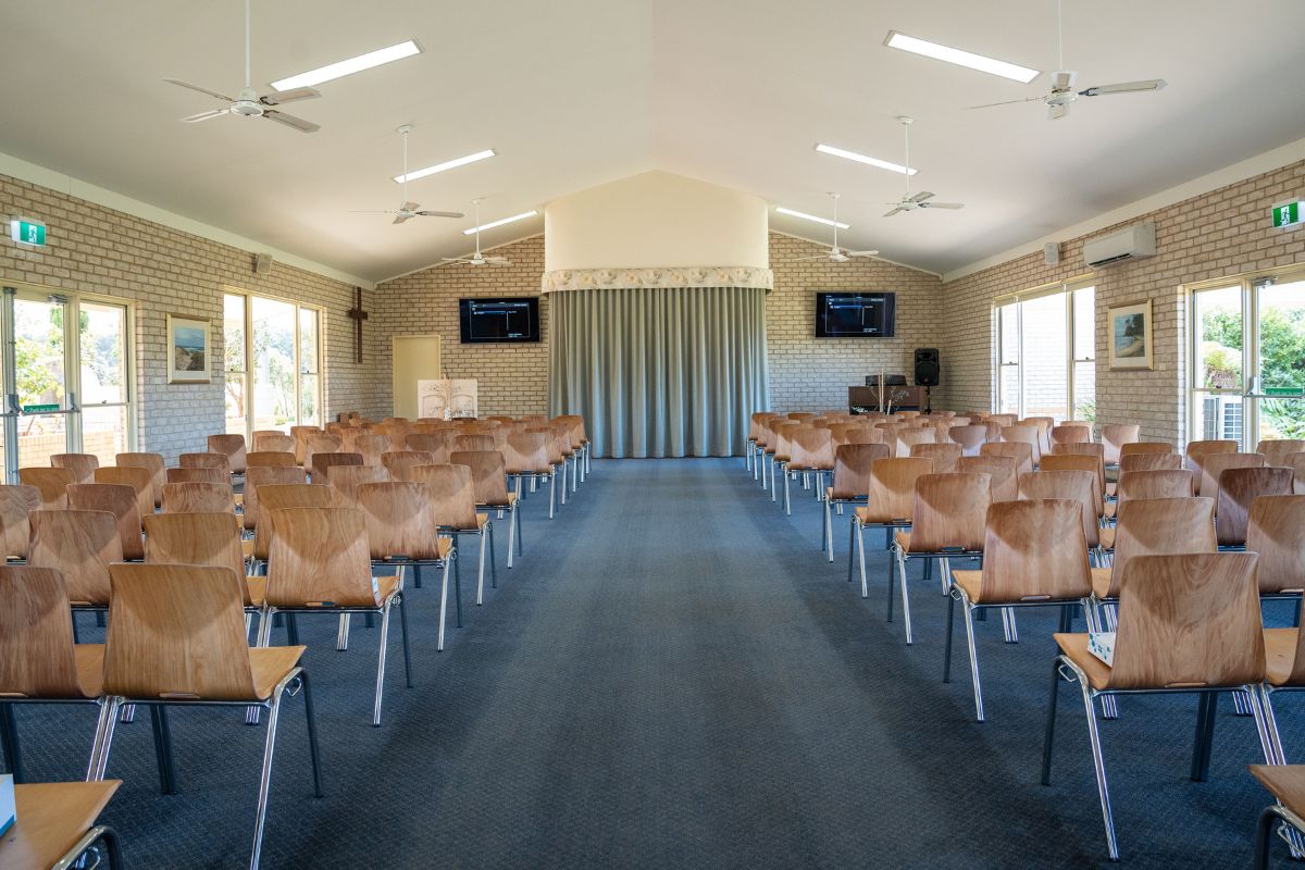 Internal of Chapel at Broulee Memorial Gardens