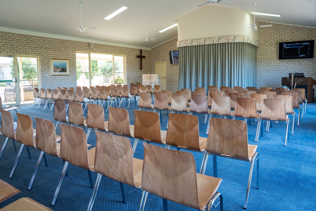 Internal of Chapel at Broulee Memorial Gardens